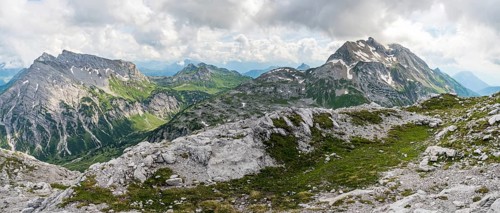 Fantastic hike in the Lechquellen Mountains in Vorarlberg Austria near Lech, Warth, Bludenz