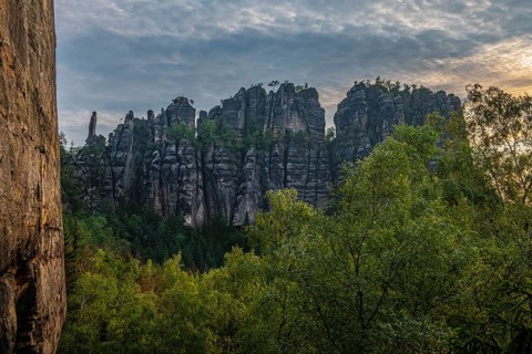 Sandstone cliffs of Saxon Switzerland, The Torsteine