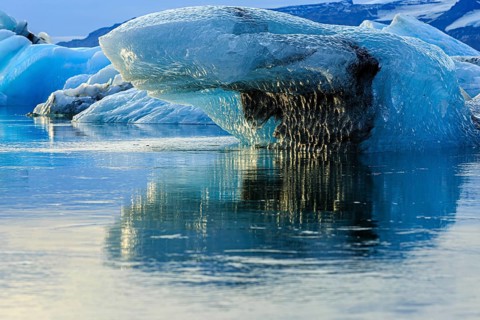 Jökulsarlon glacier lagoon, icebergs, Vatnajökull National Park, Hornafjörður, South Iceland