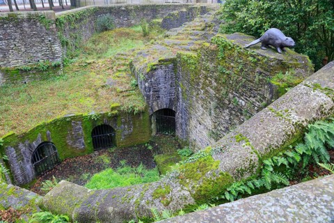 Casemates at the former city gate Porte Saint Pierre, Nantes, Departement Loire-Atlantique, Region