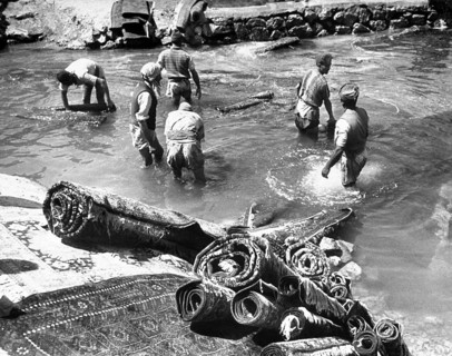 An authentic oriental rug is a handmade carpet that is either knotted with pile or woven without