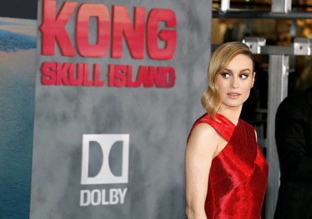 Brie Larson at the Los Angeles premiere of 'Kong: Skull Island' held at the El Capitan Theatre in