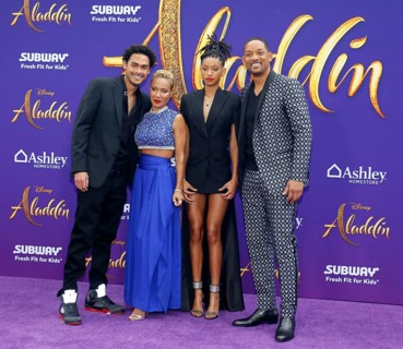 Trey Smith, Jada Pinkett Smith, Willow Smith and Will Smith at the Los Angeles premiere of