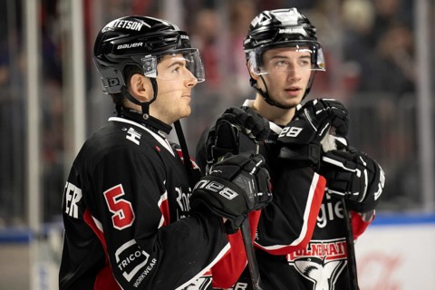 Cologne, LanxessArena, North Rhine-Westphalia, Kevin Niedenz (Koelner Haie, #46), Robin van Calster