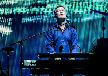 The Norwegian band a-ha with Magne Furuholmen performs at the Mercedes Benz Arena
