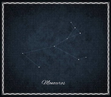 Monoceros star constellation, Night sky, Cluster of stars, Deep space, Unicorn constellation