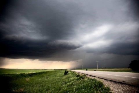 Prairie Storm Clouds Canada Saskatchewan Summer Warnings