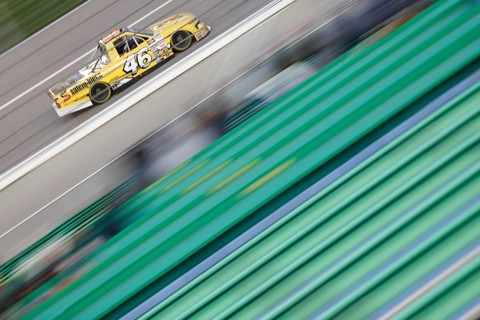 Thad Moffitt races for the Heart of America 200 in Kansas City, KS, USA, North America