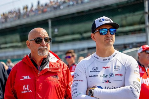 INDYCAR driver, GRAHAM RAHAL (15) of New Albany, Ohio and his Rahal Letterman Lanigan Racing Honda