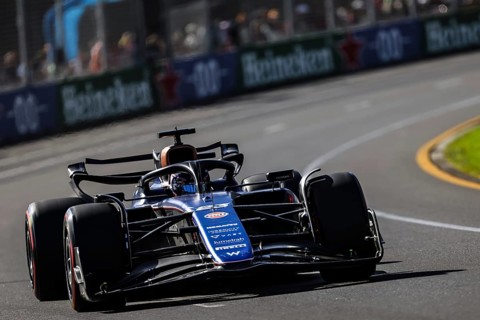 MELBOURNE, AUSTRALIA, MARCH 23: Alexander Albon of Thailand drives the Williams FW46 Mercedes