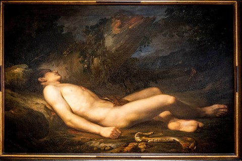Biblical scene: Abel, 1864, oil on canvas, Ricard Anckermann