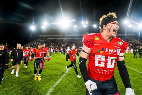 erima GFL BOWL, Game: Potsdam Royals - Schwaebisch Hall Unicorns in the Stadion an der Hafenstraße