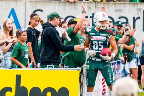 German Football League, Game: Schwäbisch Hall Unicorns, Kirchdorf Wildcats in the Optima Sportpark