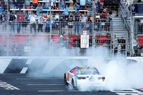 NASCAR Cup Series Driver AJ Allmendinger (16) wins the Bank of Amercia ROVAL 400 at the Charlotte