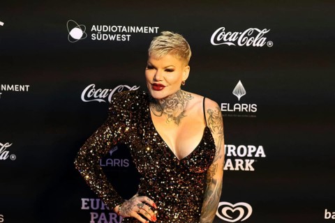 Melanie Müller at the presentation of the Radio Regenbogen Award 2024 at Europapark Rust