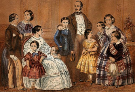 Queen Victoria and Prince Albert with their children