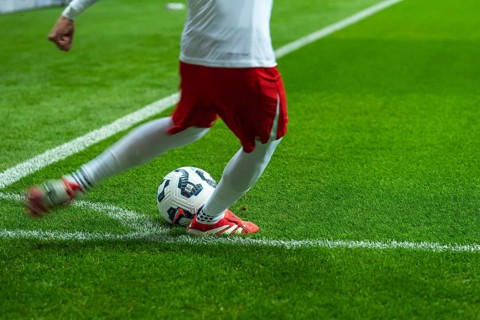 WARSAW, POLAND - MARCH 21, 2025: Qualifications for FIFA World Championship 2026. Match Poland -