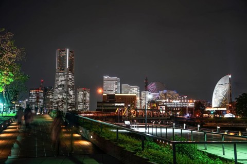 Yokohama Minato Mirai of night view. Shooting Location: Yokohama-city kanagawa prefecture