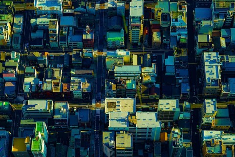 Tokyo cityscape (shooting from Tokyo Sky Tree). Shooting Location: Sumida Ward, Tokyo
