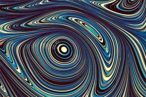 Abstract geometic background - computer-generated image. Fractal geometry: pattern of distorted