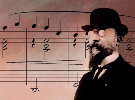 Erik Satie, 1866 – 1925, a French composer and pianist, notesheet for Gymnopédie No. 1, digitally
