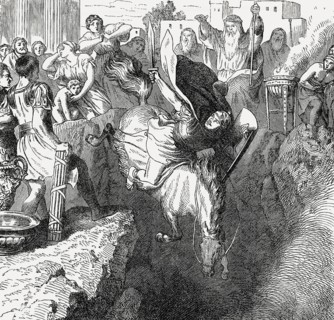 The Sacrificial Death of Marcus Curtius, Ancient Rome
