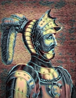 William I, ca. 1028, 1087, known as William the Conqueror, the first Norman King of England,
