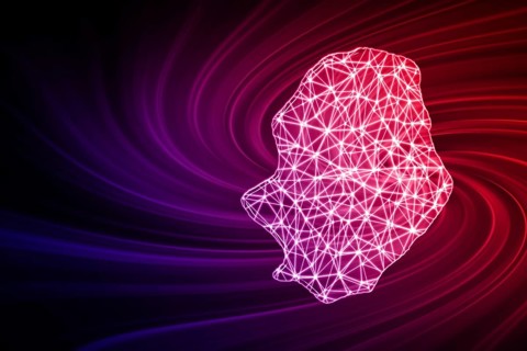 Map of Niue, Polygonal mesh line map, modern map