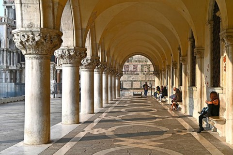 Colonnade near the Doge's Palace