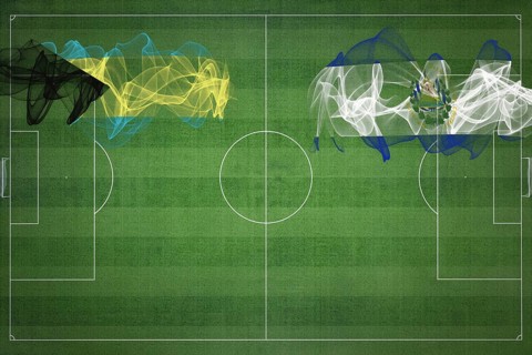 Bahamas vs El Salvador Soccer Match, national colors, national flags, soccer field, football game,