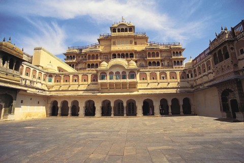 Chandra mahal, jaipur, rajasthan, india, asia