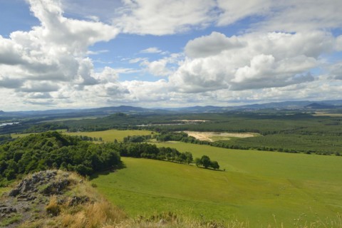 View from Lysá skála in the Czech Republic