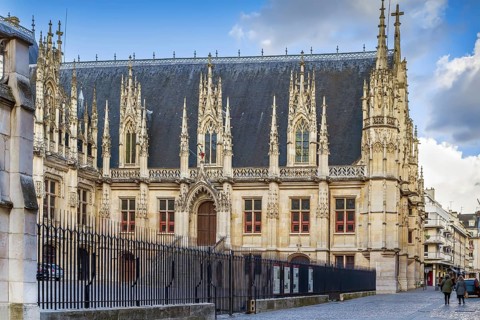 Rouen Palace of Justice, is one of the most beautiful Gothic palaces of France, dates from the