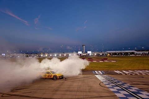 Joey Logano wins the Ally 400 in Lebanon, TN, USA, North America