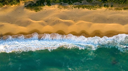 Balneario Camboriu in Santa Catarina. Taquaras Beach and Laranjeiras Beach in Balneario Camboriu.