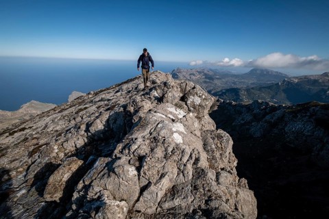 Direct route to Morro den Pelut, 1323 metres (Puig Major), Escorca, Majorca, Balearic Islands,