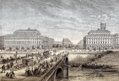 The Théâtre du Châtelet, place du Châtelet, Paris, France, 1863, Europe