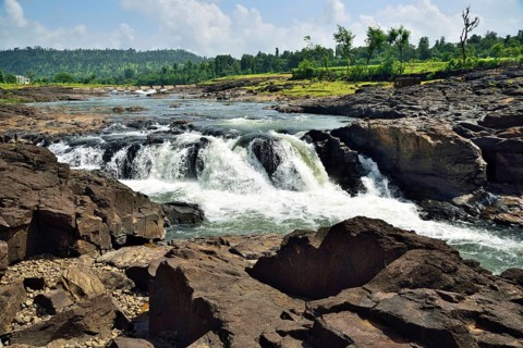 Rohiyal Talat Waterfall, Dharampur, Valsad, Gujarat, India, Asia