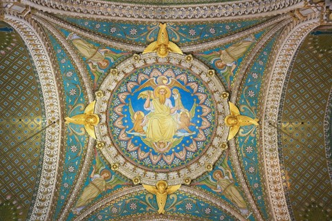 Basilica of Notre-Dame de Fourviere, Lyon, Auvergne-Rhone-Alpes, France, Europe