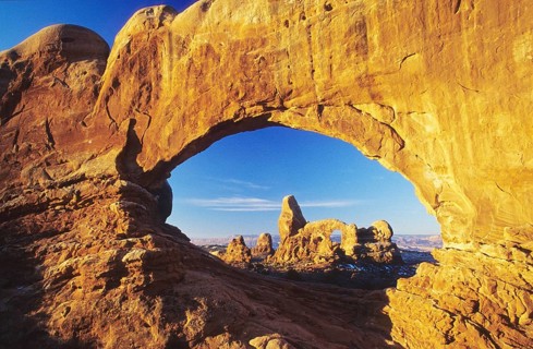 Arches National Park, Turret Arch and Northern Window, Arches NP, Utah, United States, North