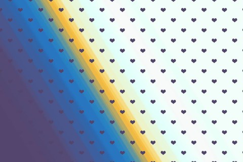 Valentine's Day template with heartsfor banners, inviations, advertisements, cards