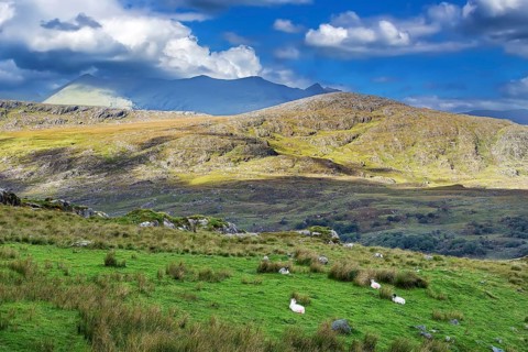 Mountain Landscape in Ring of Kerry, Ireland, Europe