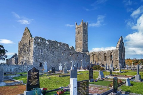 Claregalway Friary is a medieval Franciscan abbey located in the town of Claregalway, County