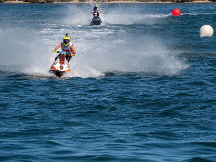 Olbia, Italy - September 16 - 20192 Aquabike world Championship gran prix of Italy