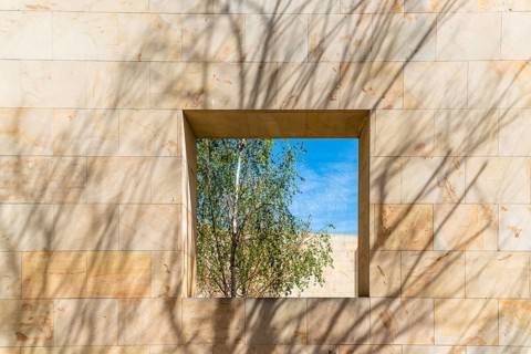 Zamora, Spain, April 7, 2023: Castile and Leon Administrative office building by Campo Baeza