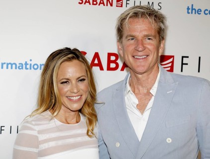 Maria Bello and Matthew Modine at the Los Angeles premiere of 'The Confirmation' held at the