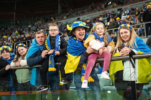 WROCLAW, POLAND - MARCH 26, 2024: Qualifications for UEFA Euro 2024. Final play-off match Ukraine -