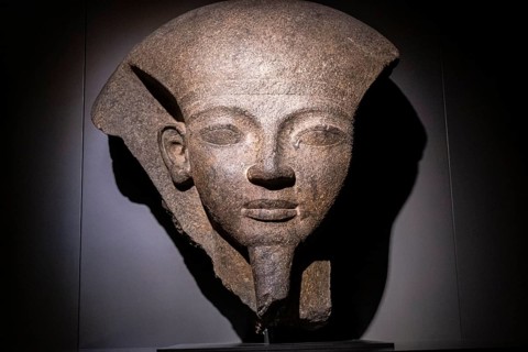 Fragment of the lid of the sarcophagus of pharaoh Ramesses VI, 20th dynasty, tomb of Ramesses VI,