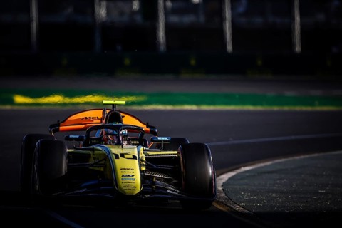 MELBOURNE, AUSTRALIA, MARCH 22: Gabriel Bortoleto of Brazil and Invicta Racing during qualifying at