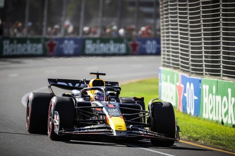 MELBOURNE, AUSTRALIA, MARCH 23: Max Verstappen of the Netherlands drives the Oracle Red Bull Racing